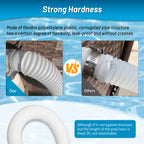 IDEASURE 1-1/4 Inch x 3ft Pool Hoses for Above Ground Pools, Compatible with In tex Coleman Summer Waves Pool Skimmer, Swimming Pools Return Hose Suction Hose, 2 Pack