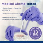 Supmedic Medical Soft Max Nitrile Exam Gloves, Powder-Free Violet 100 (M)