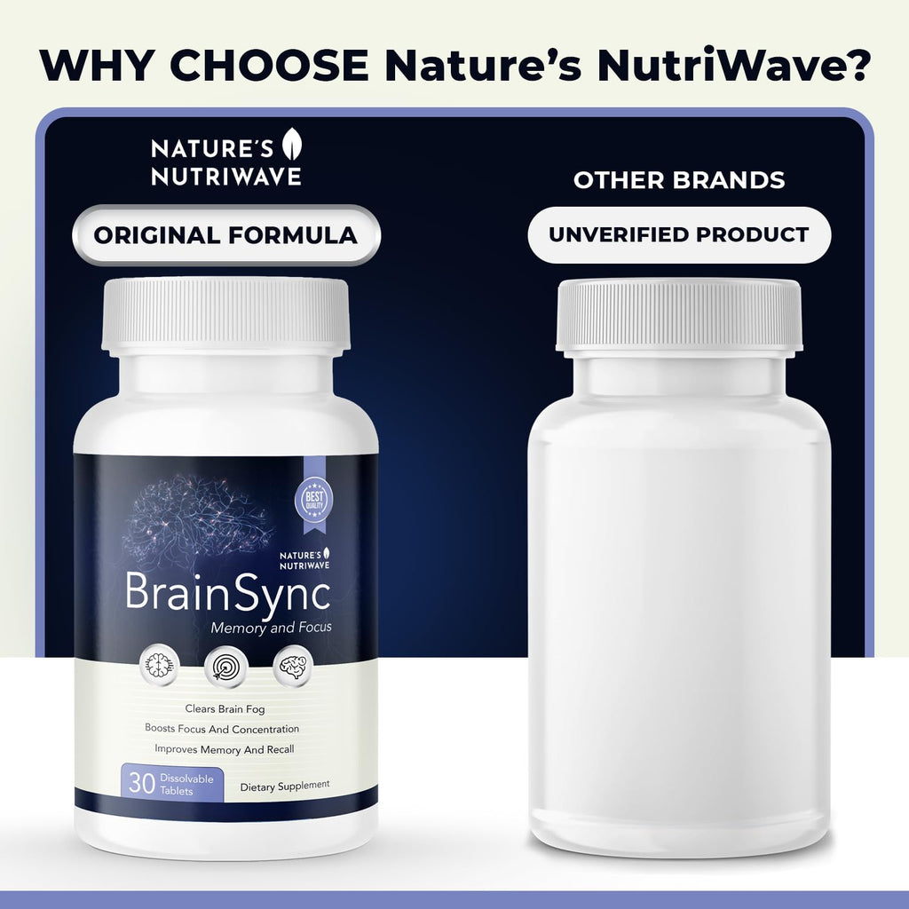 BrainSync – Probiotic Tablets, 3.6 Billion CFU – 30 Ct, 3 Month Supply