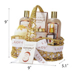 Mothers Day Gifts for Women - 8-Piece Luxury Bath & Body Gift Set for Women and Men Self Care Kit Spa Gift Baskets | Valentines Day Gifts, Birthday, Christmas Gift, All Occasion Present for Mom