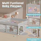 Hiaksedt Baby Playpen 50x50 Inch, Play Pens for Babies and Toddlers