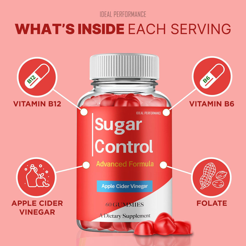 Sugar Control Gummies, Sugar Controls Supplements Gummy - Maximum Strength, All Natural Healthy Circulation & Stable Levels, Premium SugarControl Health Support Reviews (5 Pack)