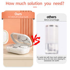 MUGLE Portable Ultrasonic Contact Lens Cleaner with USB Charger - Fit Disposable Soft, Colored & RGP Lenses - Travel & Home (White)