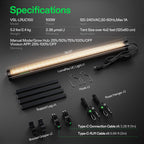 VIVOSUN LumaRay Under Canopy Grow Light, Full Spectrum Dimmable LED Grow Lights for Grow Tents, Greenhouses, SGS Compatible, 100W, 3.28 ft, 1 Pack