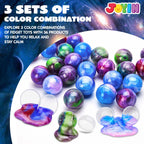 JOYIN Slime Party Favors, 24 Pack Galaxy Slime Ball - Stretchy, Non-Sticky, Mess-Free, Stress Relief, and Safe - Toys for Girls and Boys - Classroom Reward, Party Supplies, Halloween