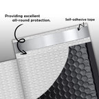 Poly Bubble Mailers 4x8 200 Pack Black Waterproof Self Seal Adhesive Shipping Bags, Cushioning Padded Envelopes for Shipping, Mailing, Packaging Usable 4x7