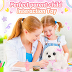 Tagitary Plush Toys Interactive Puppy Toy for Kids,Electronic Toy Dog that Walk and Bark,Tail Wagging, Fake Dog Toy with Leash,Perfect Easter Christmas Birthday Gift for Kids Toddlers