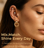 81 Pairs Gold Stud Earrings Set for Women Multipack, Trendy Pearl Cubic Zirconia Butterfly Heart Stud Hoops Earrings Packs, Gold Hoops Earrings for Jewelry Gifts