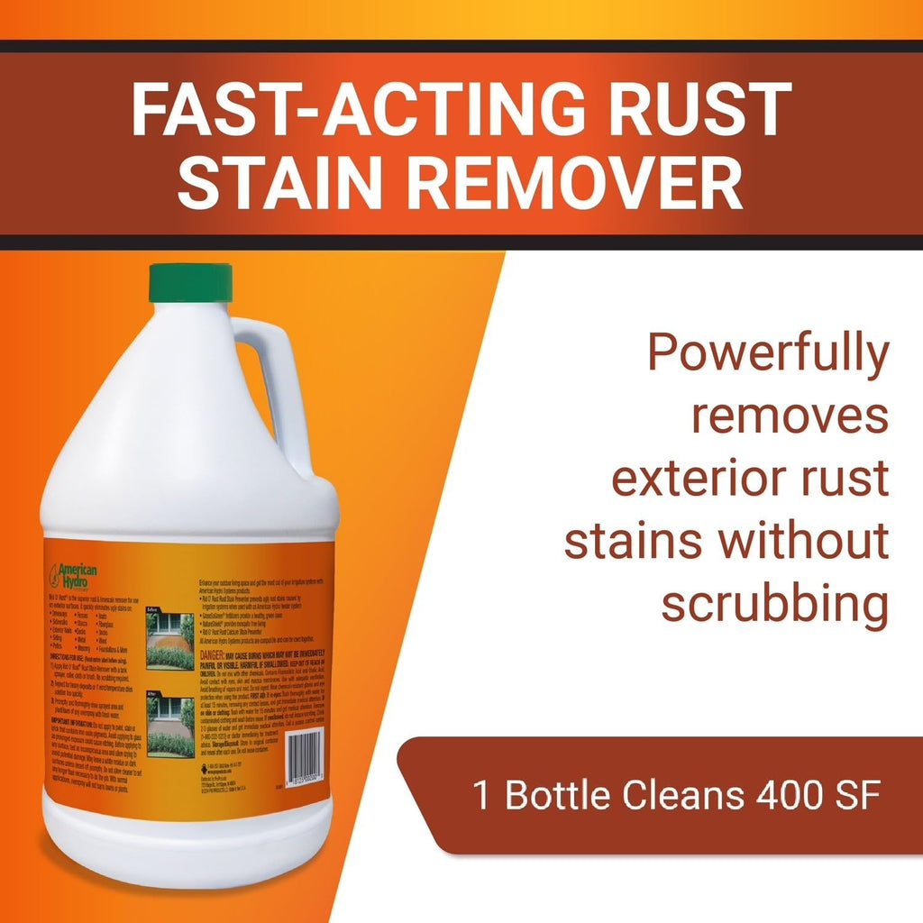 Pro Products American Hydro Systems 2662 Rid O' Rust Liquid Rust Stain Remover, 1 Gallon, 2 Pack