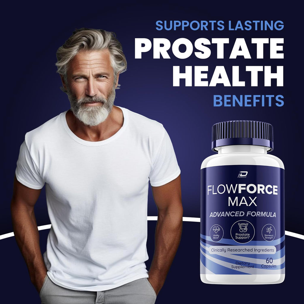 Indelo (2 Pack) FlowForce Max Advanced Formula - Energy, Supplement for Men, FlowForce Max, Flowforce Max for Health Support, Reviews (120 Capsules)