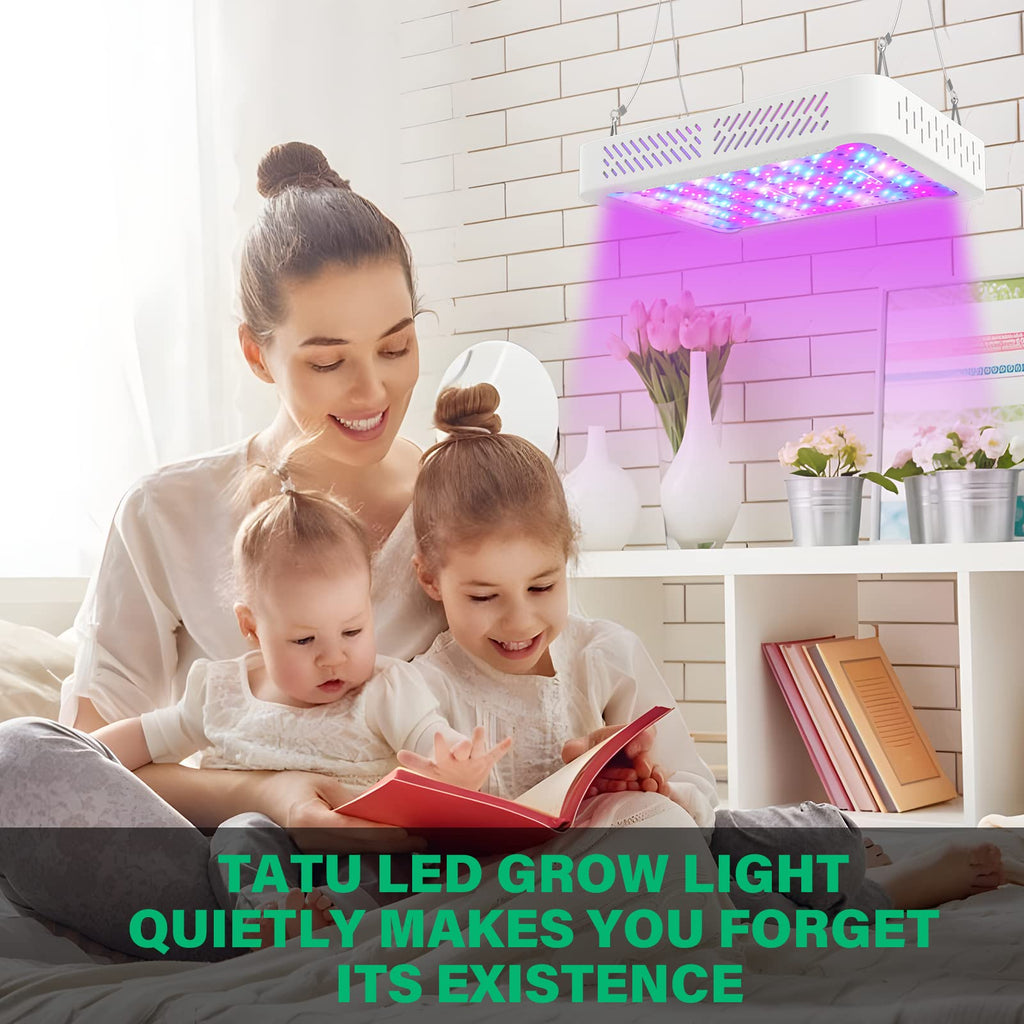 TATU 1000w LED Grow Light for Indoor Plants, Full Spectrum Plant Light