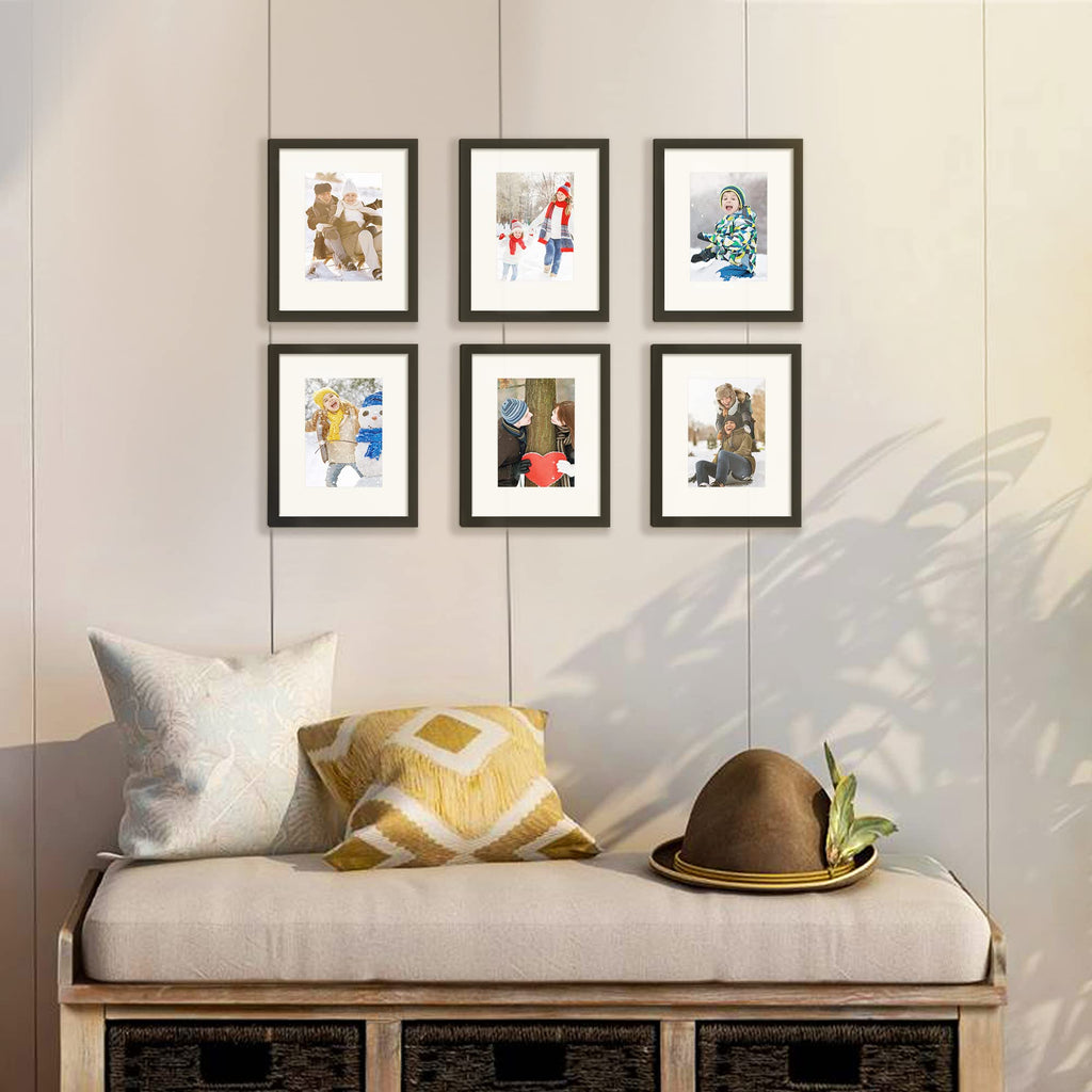 upsimples 8x10 Picture Frames, Gallery Wall Frames Set of 5, Black