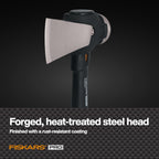 Fiskars Pro IsoCore 2.5 lb Splitting Maul, 14" Wood Splitter Axe