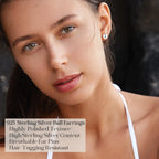 EVERU 3-10mm 925 Sterling Silver Classic Round Ball Stud Earring(10mm)