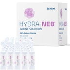 Hydra-Neb 0.9% Saline Solution for Nasal Irrigation & Moisturizing of The Airways - Sodium Chloride Nose Cleanse Adults and All Ages (125 ml)