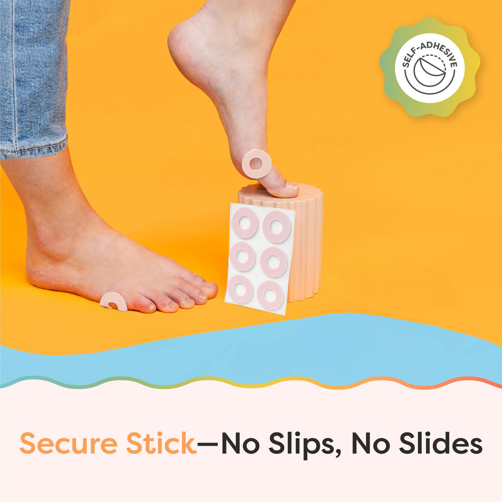 ZenToes Callus Cushions | Water-Resistant Self-Stick Adhesive Corn Pads | Foot, Heel, & Toe Discomfort Relief | Soft Foam for Friction Protection | Ideal for Active Lifestyles | 48-Pack