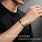 TOLOWOBK Sobriety Gifts for Men Women Sober Anniversary Month & Year NA Recovery Addiction Gifts Alcoholics Anonymous Milestone AA Cards Beaded Bracelets Valentines Day Easter Christmas Gifts for Him