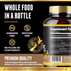 Grass Fed Beef Kidney Supplement - (200 Count) New Zealand Sourced for Kidney Support and DAO Health