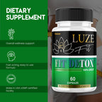 Luze Fit Detox Capsules, LuzeFit Detox Kit & Cleanse Formula Capsulas, All-Natural Premium Ingredients for Overall Health & Wellness Supplement, Loss Support Intensity Pastillas Pills (60 Capsules)