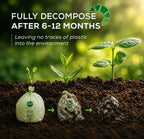 (Include 10 Bonus Bags) ANECO 100% Compostable Waste Bags 2.6 Gallon