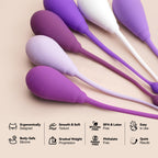 Tracy's Dog Kegel Weights System - Progressive Strength Training Set of 6 Premium Silicone Balls for Women Pelvic Floor Exercise, Ergonomic Design, for Beginners & Advanced, Olin