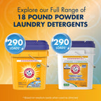 Arm & Hammer, Professional Powder Laundry Detergent, Crisp Clean, 18lb Pail (Pack of 1) 290 Loads