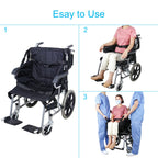 REAQER Transfer Belt Patient Lift Aid Slide Board for Lifting Seniors Wheelchair Seatbelt Stair Lifts Assist Transferring for Elderly Bariatric,Handicap Mobility Aids Equipment(8Handles +2 Straps)