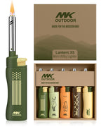 MK Lighter 5pcs. Outdoor Series Candle Lighters, Windproof Torch Flame, BBQ Grills, Camping Lighters, Outdoor Activities, Refillable Butane, Multipurpose Lighters (Assorted-5pc)