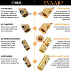 16-14 Gauge Wire Butt Connectors 20 PCS Brass Mechanical Butt Splice Connectors Kit 16-14 AWG Screw Sleeve Butt Splices Quick Connect Wire Connectors Mechanical Splices with 20 PCS 3:1 Heat Shrinks