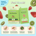 Feel Goods Gut Guardian, Digestive Health Powder Packets - Probiotic Fiber Powder with Prebiotics & L Glutamine for Gut Health, Bloating Relief & Digestion Support - Zero Sugar & Organic Flavor