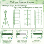 Riare 6 Pack 5.2 FT Tomato Cages for Garden, Heavy Duty Tomato Trellis