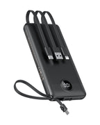 VEEKTOMX 10000mAh Portable Charger with 4 Built-in Cables