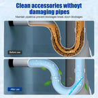 Pipeline Dredging Agent, Drain Clog Remover, Powerful Unclog Sink Drain Cleaner, for Kitchen Bathroom Sinks, Tubs Pipe Cleaning Tool (2PCS)