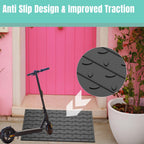 BESEA 3.5" inch Threshold Ramp Rubber Wheelchair Ramp, No-Slip Surface 3500 Lbs Load Capacity for Home Doorways Driveways Curb