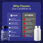 Stacked Science Urolithin A 632mg with NMN, NR, PQQ & Magnesium Bisglycinate, Mitochondrial & Cellular Energy Support, NAD+ Booster Supplement, 60 Vegan Capsules, Unflavored, 30-Day Supply