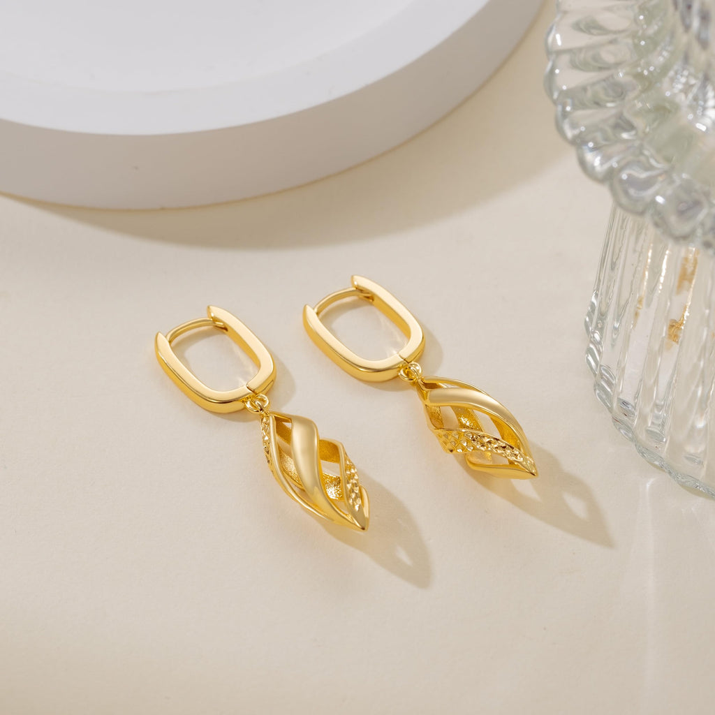 YAUVC 14K Gold Earrings for Women Gold Hoop Dangle Drop Earrings for Women
