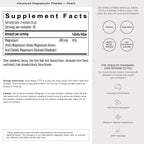 JSHealth Magnesium Powder for Sleep. 400mg Triple-Form Glycinate, Citrate, Amino Acid Chelate. Raspberry Lemonade. By Nutritionist Jessica Sepel (30 Servings) - Peach