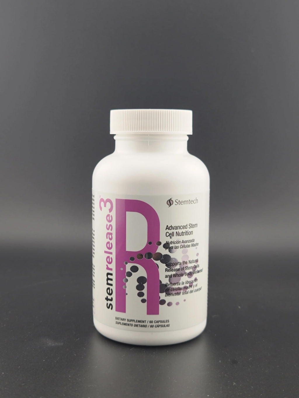 Stemtech Stemrelease3 Cutting-Edge Stem Cell Nutrition for Natural Renewal and Youthful Vitality, Exclusive Blend for Enhanced Telomere Health, 60 Capsules