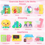 Montessori Toys for 1+ Year Old Girl Gifts, Busy Board Educational Toddler Toy Age 1-2, First Christmas 1st Birthday Gifts for 1+ Year Old Girl Boy