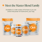 Om Master Blend Mushroom Capsules - Organic Mushroom Supplement with 10 Mushrooms and Ashwagandha – Supports Immunity, Gut Health & Stress Relief, 168 Count (56 Servings)