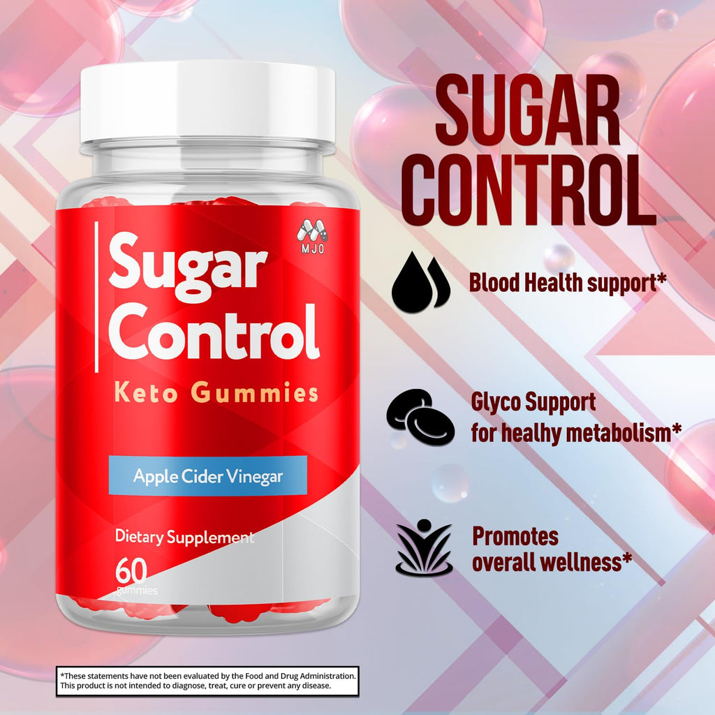 (3 Pack) SugarControl Keto Gummies, Official SugarControl Gummys with All Natural Ingredients, Advanced Apple Cider Vinegar Gummy for Health and Wellness, Max Strength Vitamin Supplement (180 Gummies)