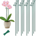 36” Tall Plant Stakes, 6 Pack Plant Support Stakes,6mm Heavy-Duty Metal Garden Stakes, Flower Stakes for Lilies, Dahlias, Gladiolus, Sunflowers, Tomato, Clematis