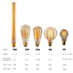 GOENDR Vintage Edison Bulb,Large Round Edison Antique Light Bulbs-G30/G95 120V - Dimmable Thread Filament Style Nostalgic Light Bulbs (4 Pack)