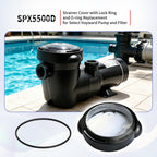 Vsttar SPX5500D Pool Pump Lid,Strainer Cover with Lock Ring and O-Ring Replacement Compatible with Select Hayward Matrix Pump and Filter,SPX5500D Pump Strainer Lid
