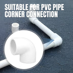20 Pack 1/2inch 90 Degree PVC Elbow Pipe Fittings, 2 Way Right Angle Furniture Grade PVC Pipe Fitting Connectors for DIY Shelf Building Furniture Garden Support Structure