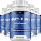 (5 Pack) Neuro Thrive Brain Supplement, Neuro Thrive for Memory Formula, Neuro-Thrive PQQ to Reduce The Negative Effects of Brain Fog Neuro-Thrive Cognitive Function NeuroThrive Reviews (300 Capsules)