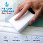 (20 Pack) Extra Large Eraser Sponge – Extra Thick, Long Lasting Magic Melamine Cleaning Sponges in Bulk – White Foam Pads for Walls, Kitchen, Bathroom, Floor & Baseboard Cleaner