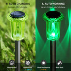 DenicMic Solar Halloween Lights Outdoor Waterproof 10 Pack Halloween Decor