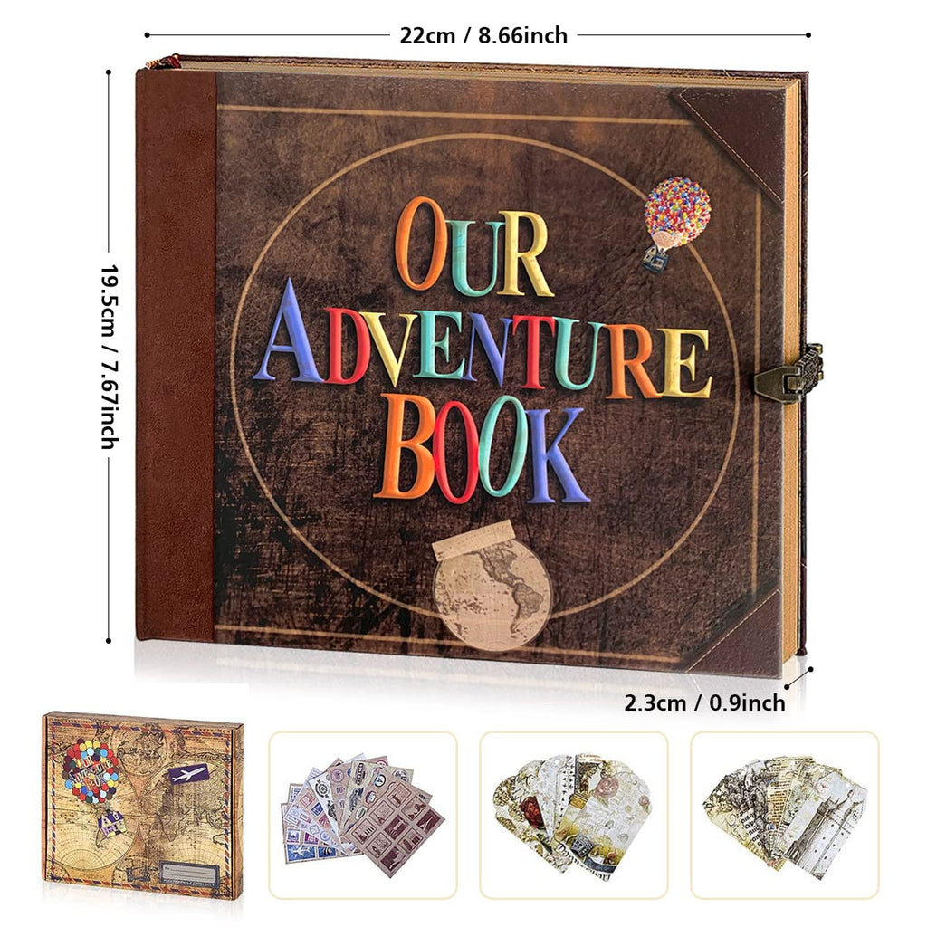 FEIYU BUY Our Adventure Book Vintage Scrapbook Journal