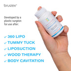 Bruizex FibroBuster Serrapeptase Proteolytic Enzymes 120,000 SPU I Fibrosis Care, Scar & Keloid Removal Supplement After 360 lipo, BBL, Liposuction, Tummy Tuck I Recovery & Immune Support I 60 caps